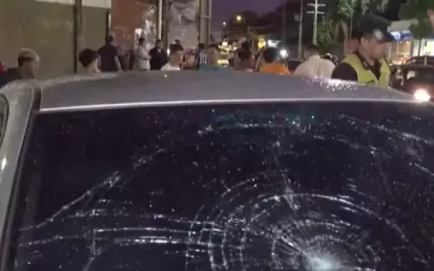Autom�vil involucrado en el accidente en el Abasto.