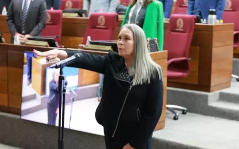 Gladys Mendoza jur� como senadora de la Naci�n.