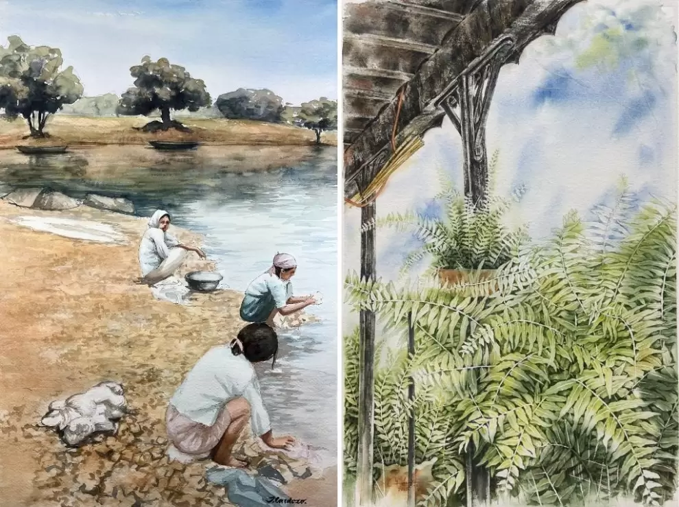 Obras de Jorge Cardozo De Lamar y Yuki Hayashi. Cortes�a