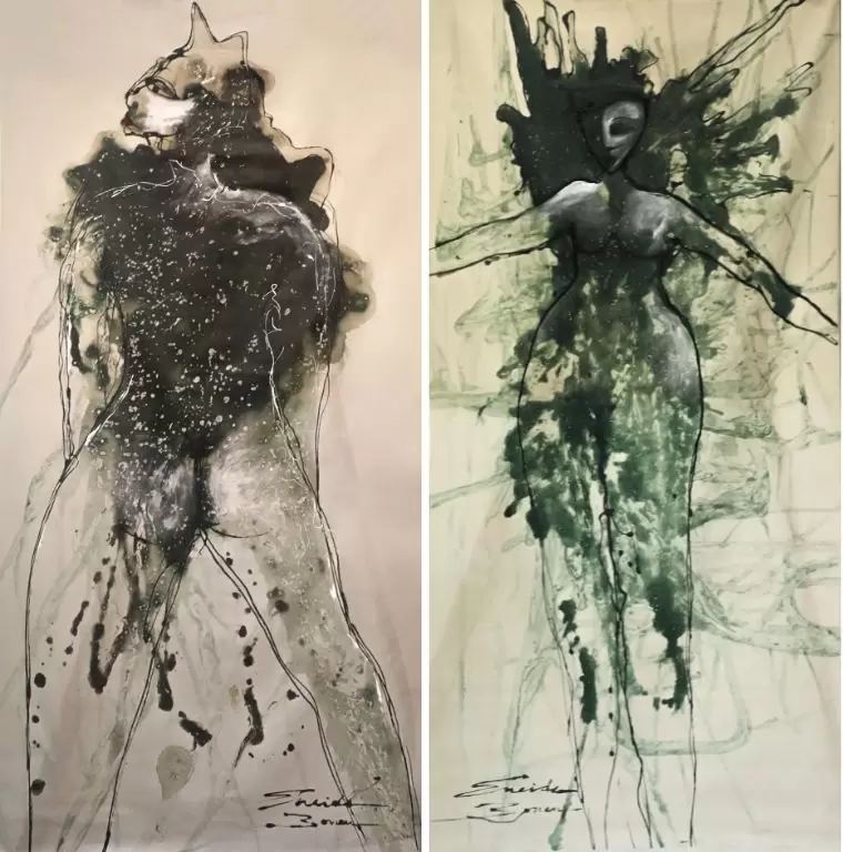 Eneide Boneu, obras que ser�n exhibidas en la muestra.