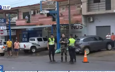 Accidente de tr�nsito en San Lorenzo.
