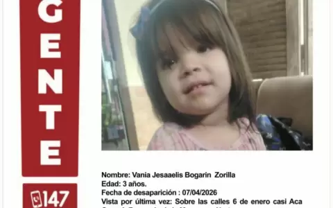 Menor desparecida