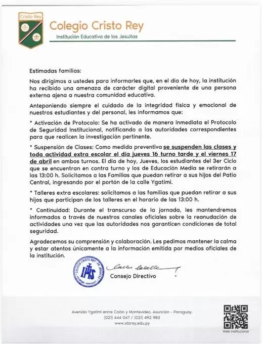 Comunicado.