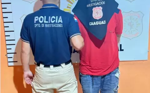 El sospechoso fue detenido en Caaguaz� tras un operativo policial y qued� a disposici�n del Ministerio P�blico.