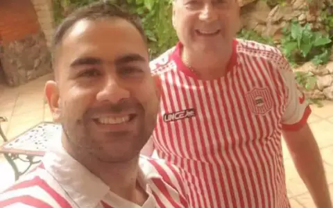"Felipito" Salom�n y su padre el senador.