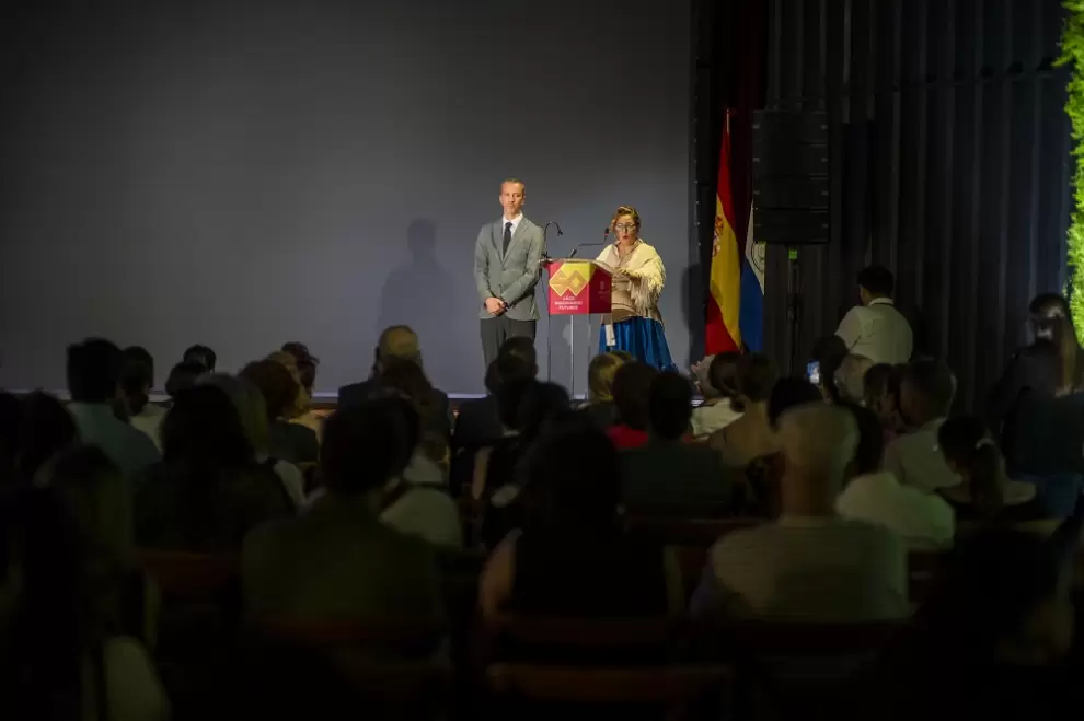 Uno de los momentos de la ceremonia de reapertura del Centro Cultural de España "Juan de Salazar". Cortesía