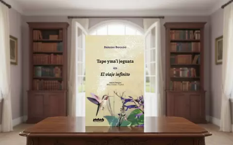 Portada de "Tape yma'i jeguata" (El viaje infinito), la nueva novela biling�e de Br�gido Bogado.