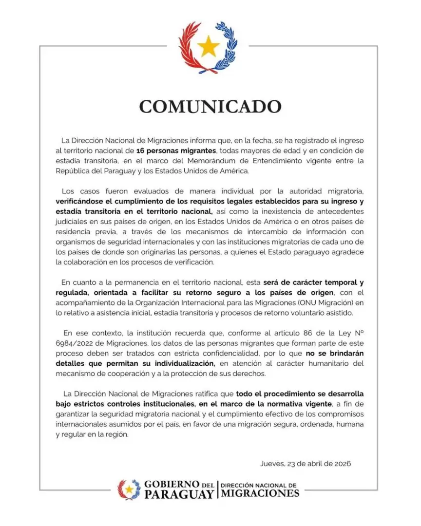 Comunicado.