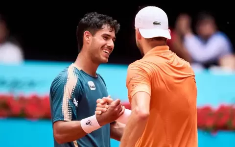 Daniel Vallejo record� cuando miraba por televisi�n a Grigor Dimitrov, su v�ctima en el Masters 1000 de Madrid.