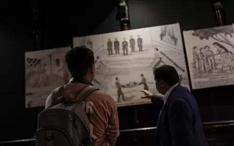 Muestra "Del r�o las coronas" en el Espacio Cultural Ita�.