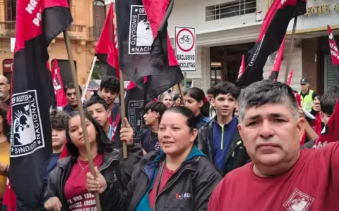 Movilizaci�n de docentes.