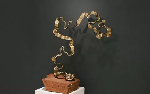 Obra de David Ocampos exhibida en la muestra.