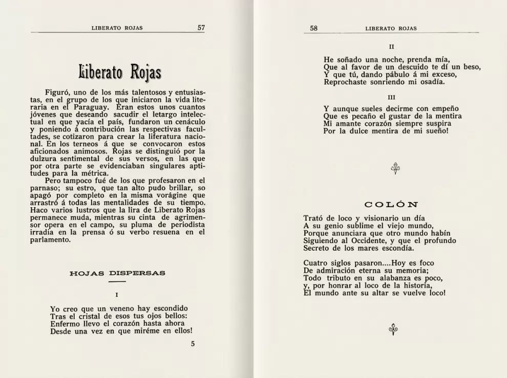 Páginas de Antolojía paraguaya. Archivo
