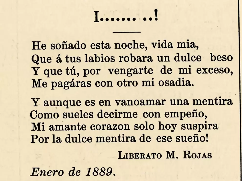 Extracto del diario "La Ilustración Paraguaya", edición del 15 de enero de 1889.