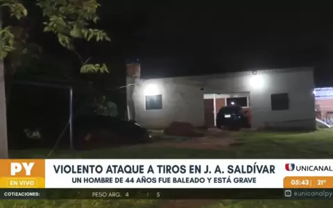 Acribillan a un hombre en J. Augusto Sald�var y lucha por su vida.