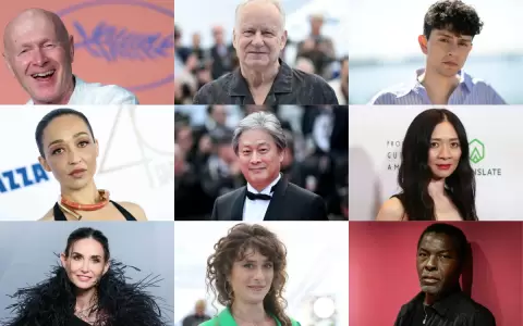 Los nueve miembros del jurado de Cannes 2026, presidido por Park Chan-wook (centro).