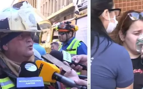 Incendio del centro est� controlado, pero sigue evacuaci�n de personas.