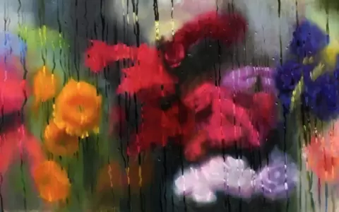 Mar�a Lyakhovitskaya, "Ah� estar�, en ti. Aqu� est�s, en m�", 2026. �leo sobre lienzo. 140 x 70cm.