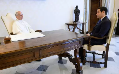 El papa Le�n XIV recibi� a Marco Rubio.