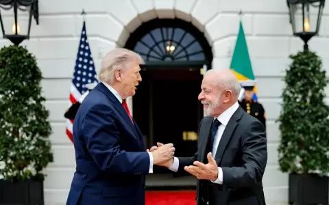 Donald Trump, presidente de Estados Unidos y su Lula da Silva, presidente del Brasil en la Casa Blanca.