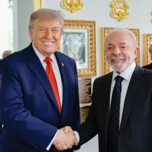 Donald Trump, presidente de Estados Unidos y Lula da Silva, presidente del Brasil en la Casa Blanca.