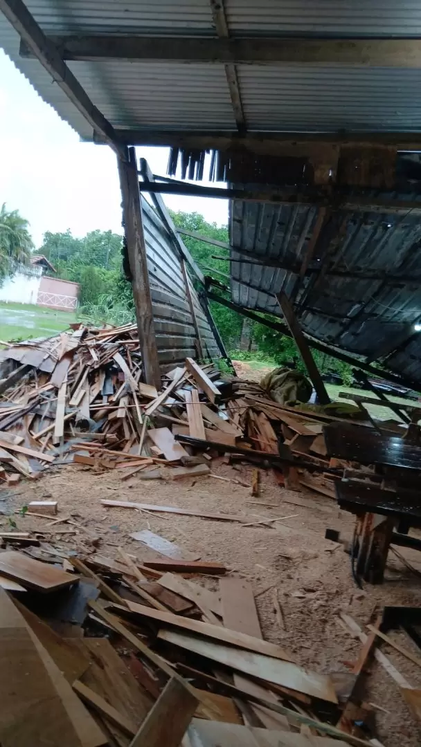 El temporal caus� destrozos materiales en miles de viviendas. Foto: Gentileza.
