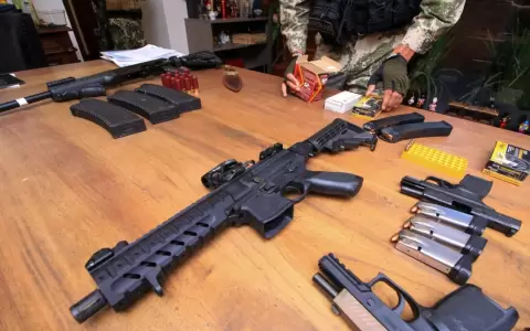 Armas incautados en Operativo Dakovo.