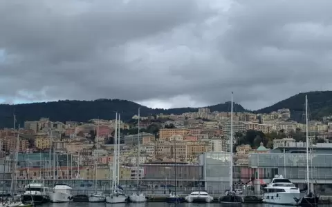 Vista de la ciudad de G�nova.