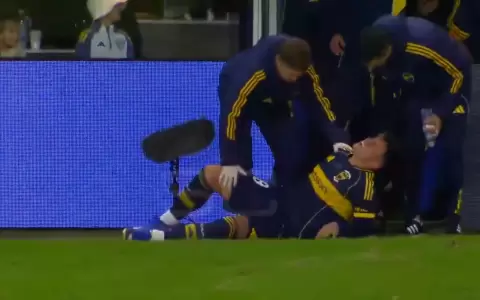 Adam Bareiro se retir� con mucho dolor del Boca Juniors-Hurac�n