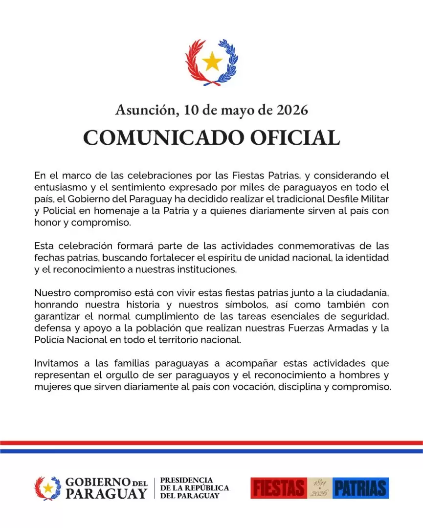 Comunicado.