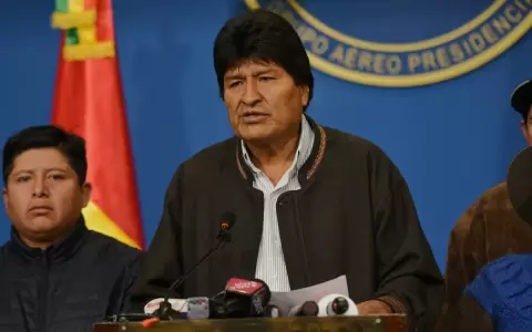Evo Morales, expresidente de Bolivia.