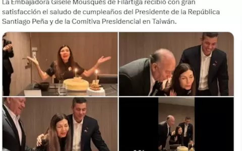 Posteo de la embajada de Taiw�n.