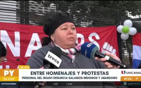 Marina Ayala, secretaria general del Sindicato Autentico en Defensa del IPS.