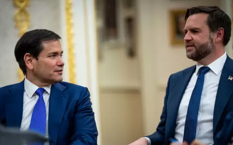 El vicepresidente JD Vance y el secretario de Estado Marco Rubio.