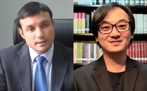 Los fiscales Aldo Cantero y Deny Yoon Pak.