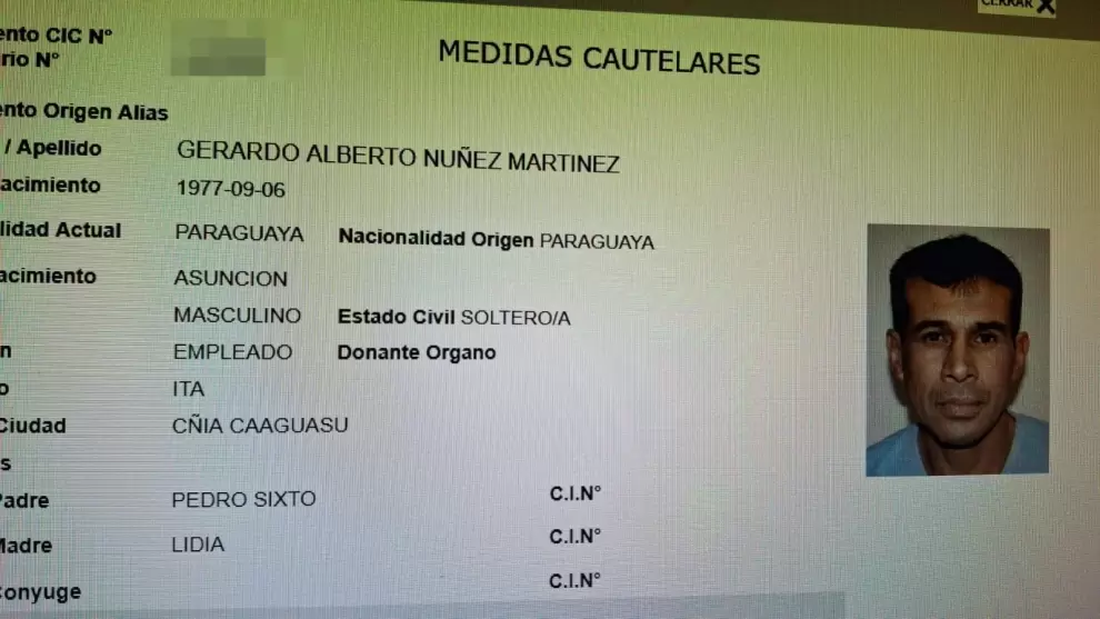 Gerardo Alberto N��ez Mart�nez,conductor.