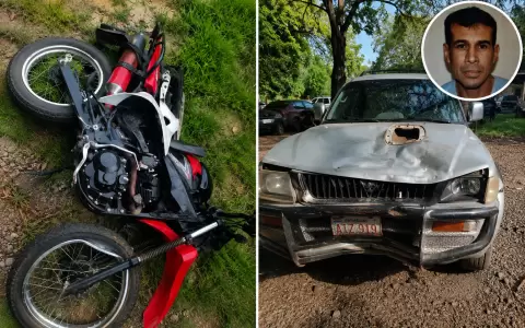 La motocicleta qued� inutilizada tras el choque ocasionado por Gerardo Alberto N��ez Mart�nez conduciendo en estado de ebriedad.