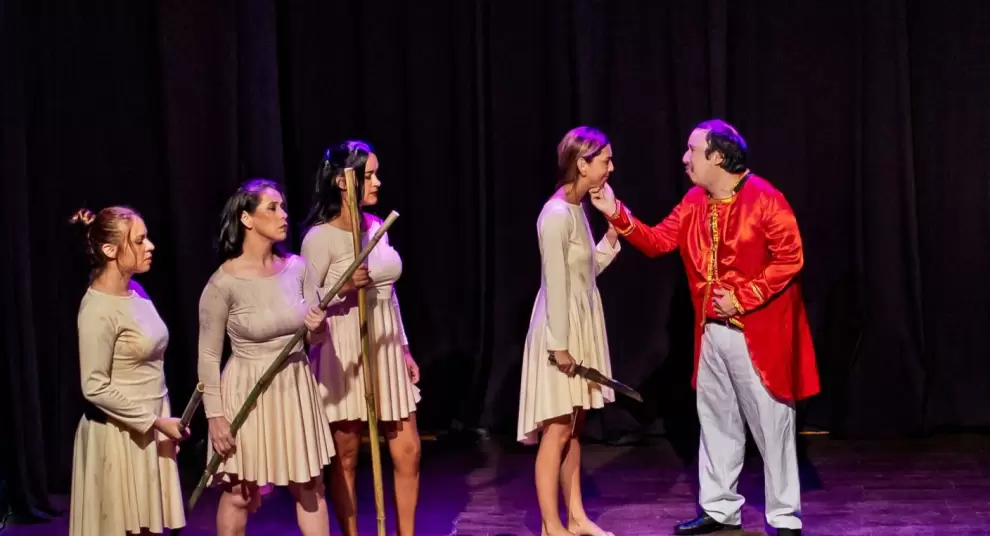 Puesta en escena de "El telar de la memoria".