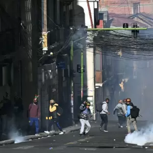 La Polic�a de Bolivia denuncia supuestos usos de explosivos durante las protestas y bloqueos en el pa�s