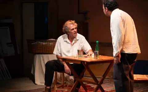 Puesta en escena de "El mejor contando vacas".