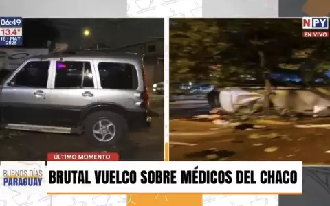 Brutal accidente en Asunci�n.