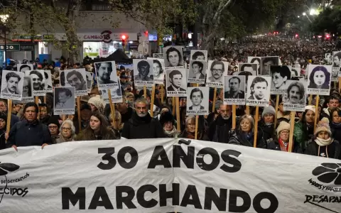 Marcha del Silencio celebrada este 20 de mayo en Montevideo (Uruguay).