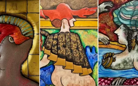Ricardo Migliorisi, obras que ser�n exhibidas en la muestra.
