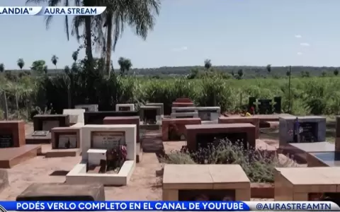 Cementerio privado en Nueva Germania.