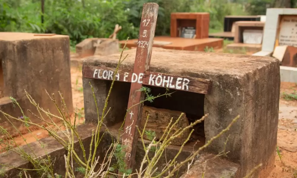 Cementerio donde están enterradas familias de los descendientes de los primeros colonos, como los Köhler y los Fischer. El País/España.