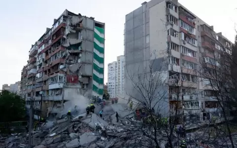 Ataque ruso con misiles y drones en Kiev.