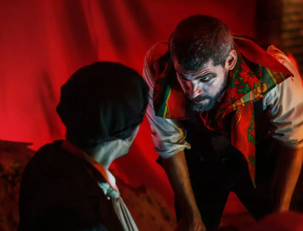 Puesta en escena de "La isla".