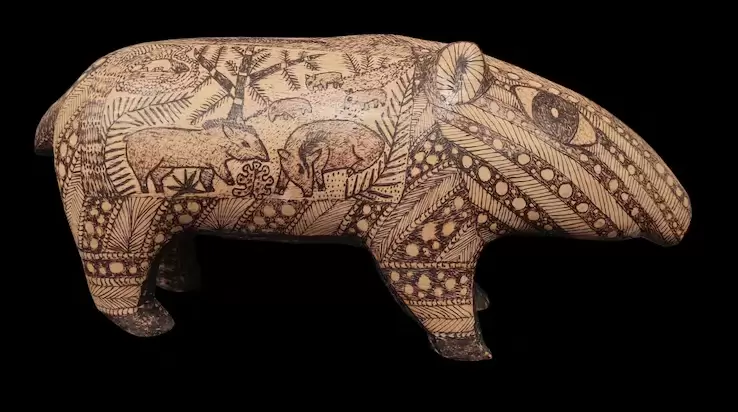 Obra exhibida en la muestra Brewi. Cortes�a
