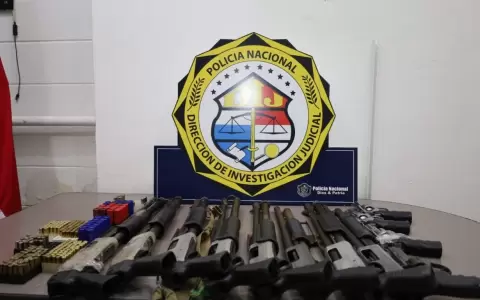 Armas incautadas en Panam� en el marco de la Operaci�n Orca XI.