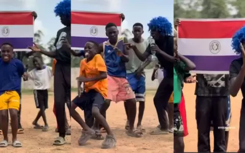 Ni�os de Uganda sorprendieron con una coreograf�a dedicada a Paraguay camino al Mundial 2026